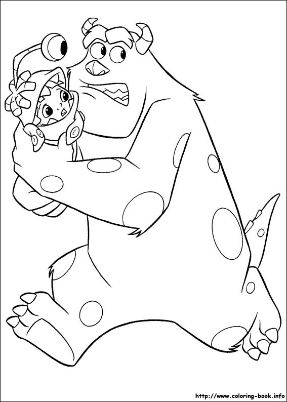 Monsters, inc. coloring picture